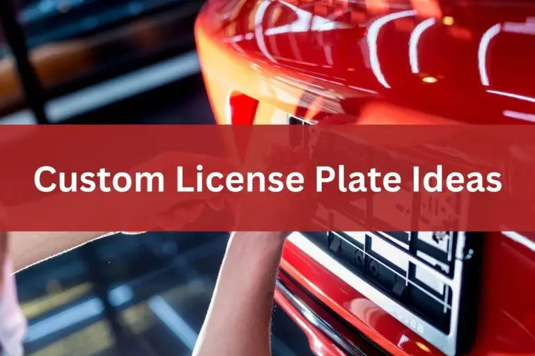 Custom License Plate Ideas