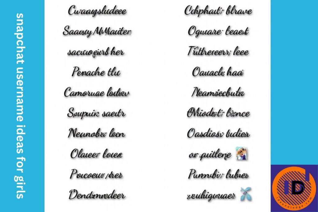 snapchat username ideas for girls