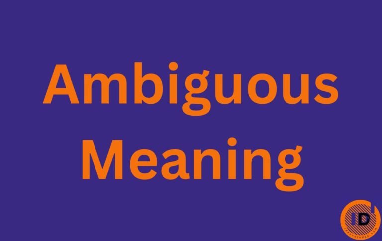 Ambiguous Meaning
