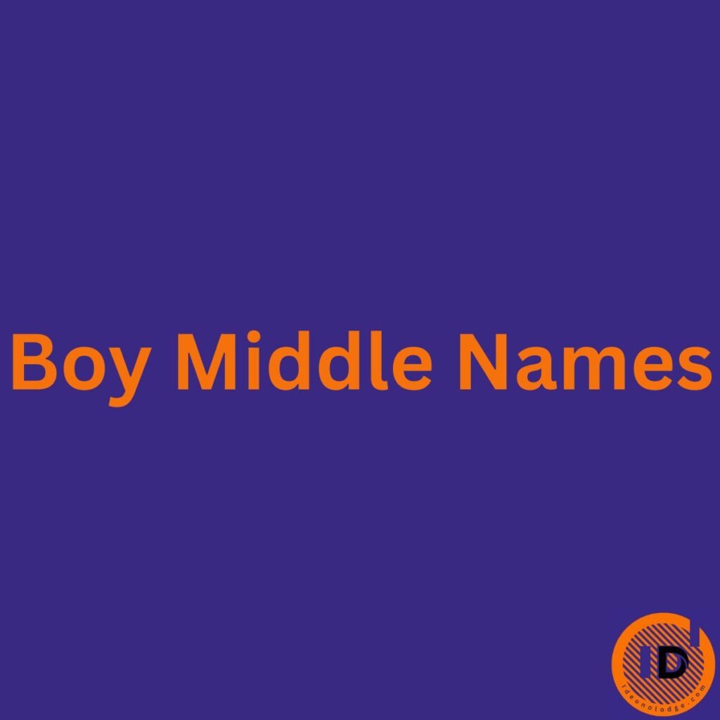 boy middle names