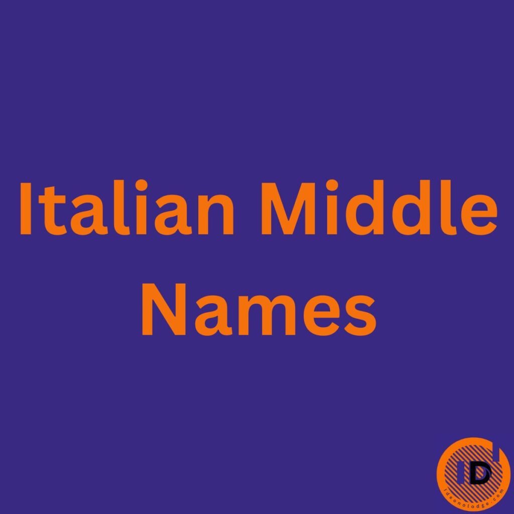 italian middle names