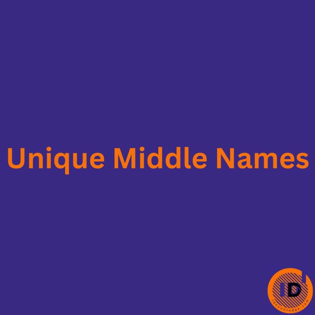 unique middle names