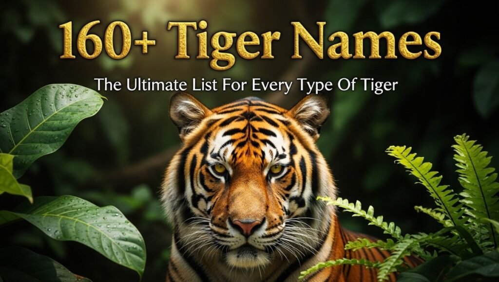 160+ Tiger Names The Ultimate List For Every Type Of Tiger