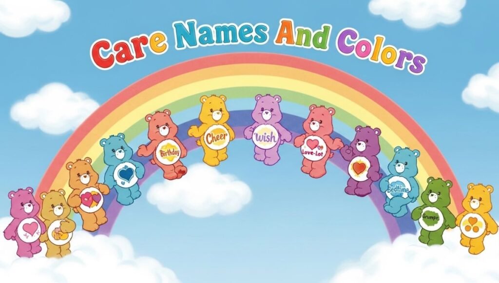 Care Bear Names And Colors