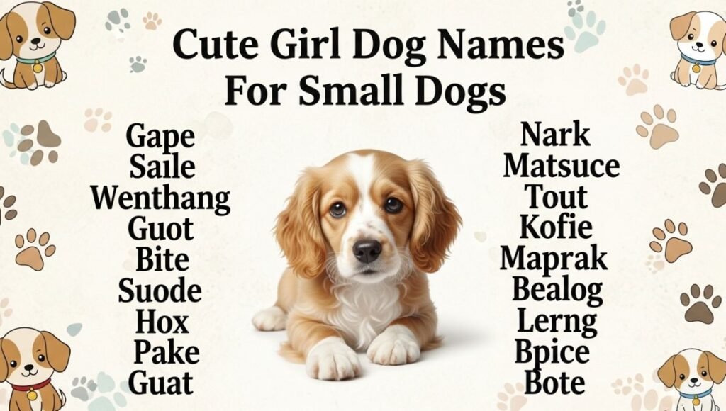 Cute Girl Dog Names For Small Dogs