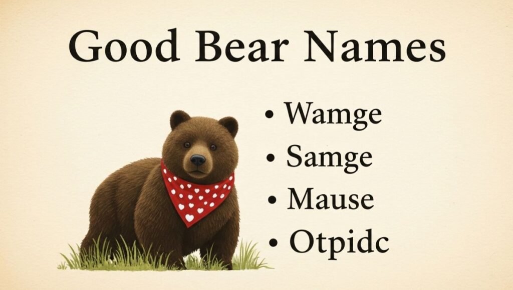 Good Bear Names
