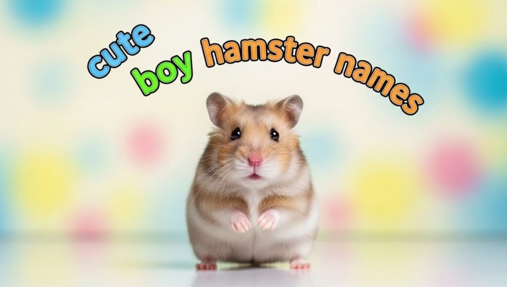 cute boy hamster names