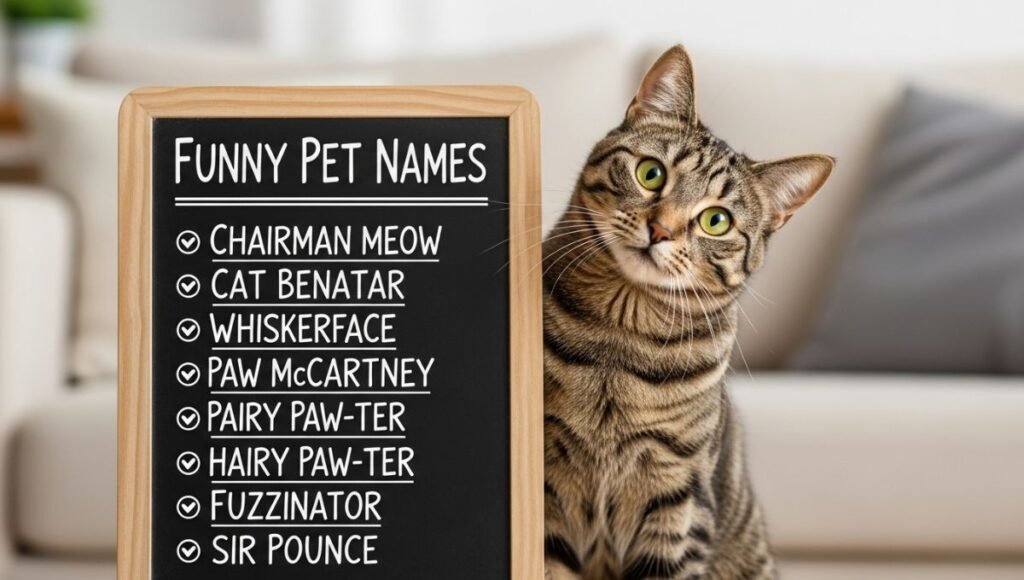 funny pet names cat