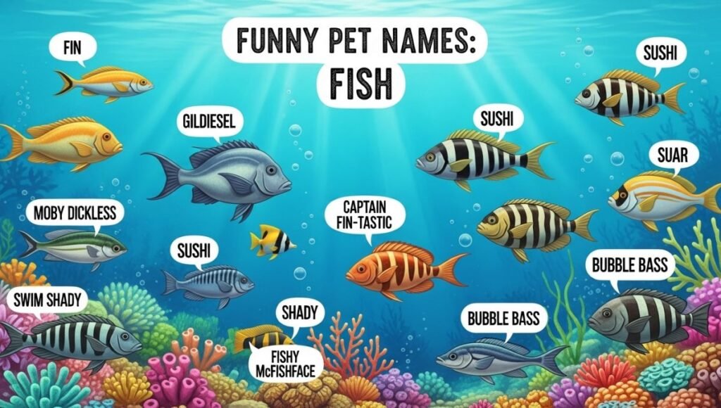 funny pet names fish