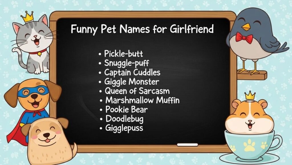 funny pet names for girlfriend