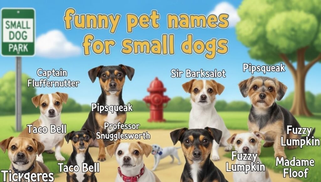 funny pet names for small dogs