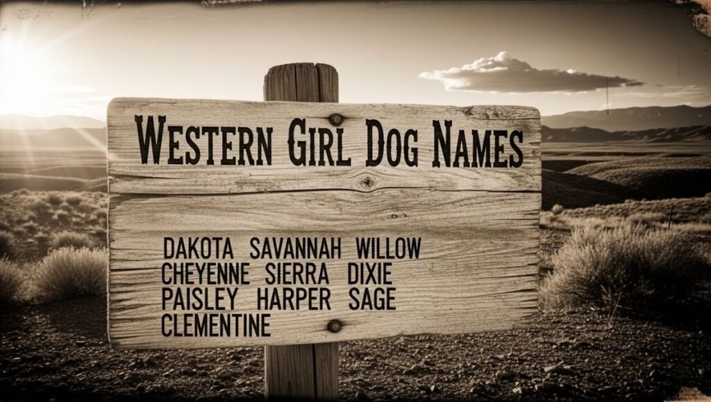 western girl dog names