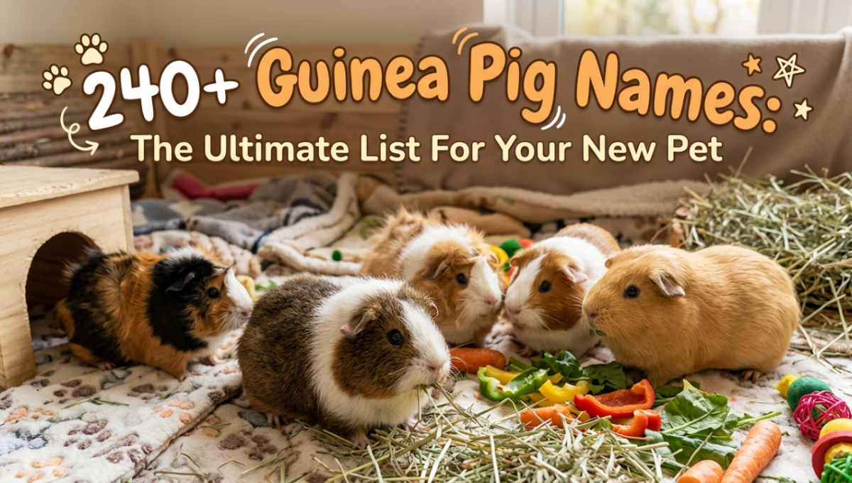 240+ Guinea Pig Names: The Ultimate List For Your New Pet