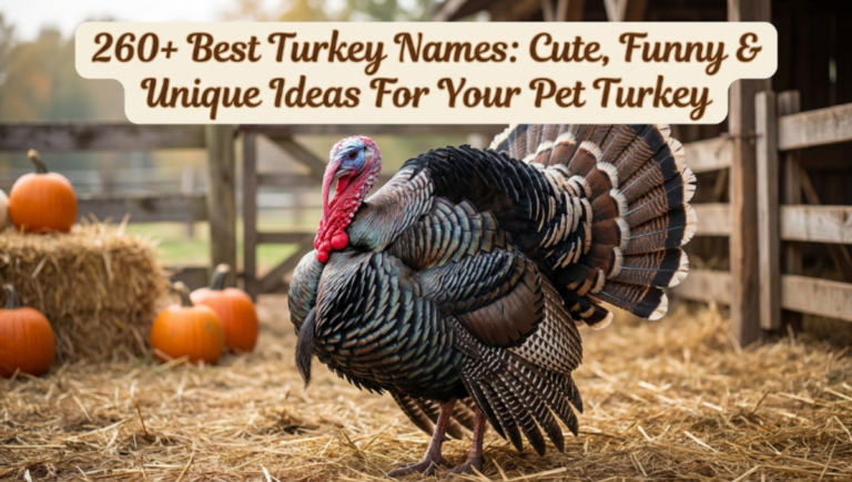 260+ Best Turkey Names: Cute, Funny & Unique Ideas For Your Pet Turkey