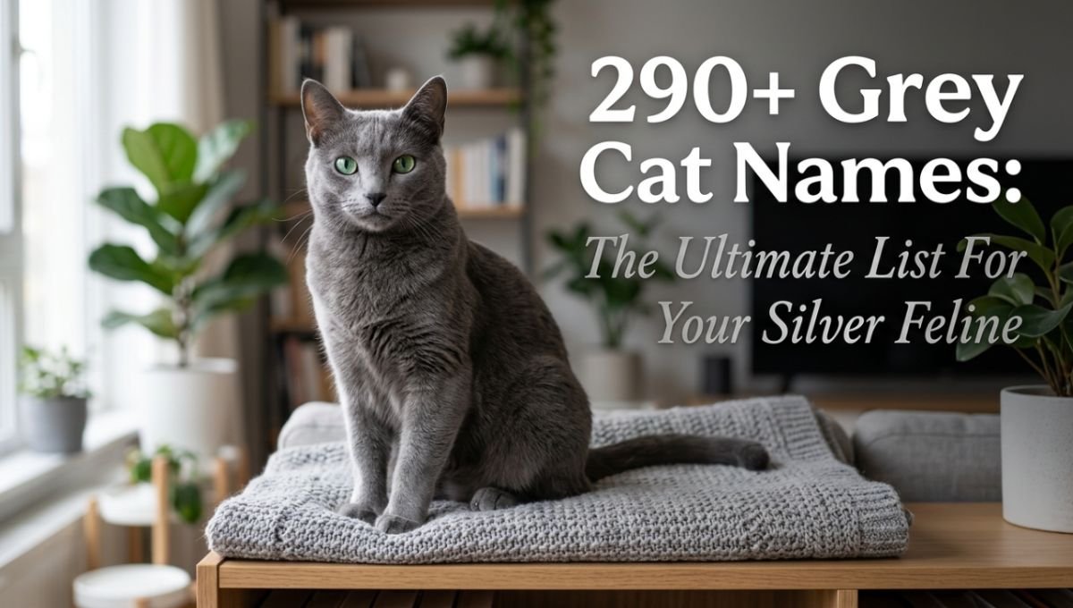 290+ Grey Cat Names : The Ultimate List For Your Silver Feline