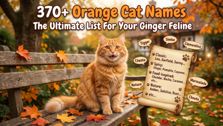 370+ Orange Cat Names The Ultimate List For Your Ginger Feline
