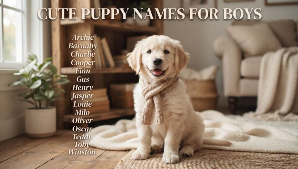 Cute Puppy Names for Boys
