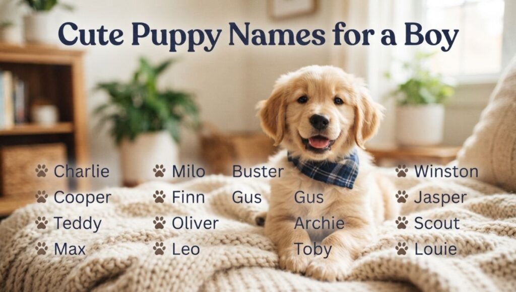 Cute Puppy Names for a Boy