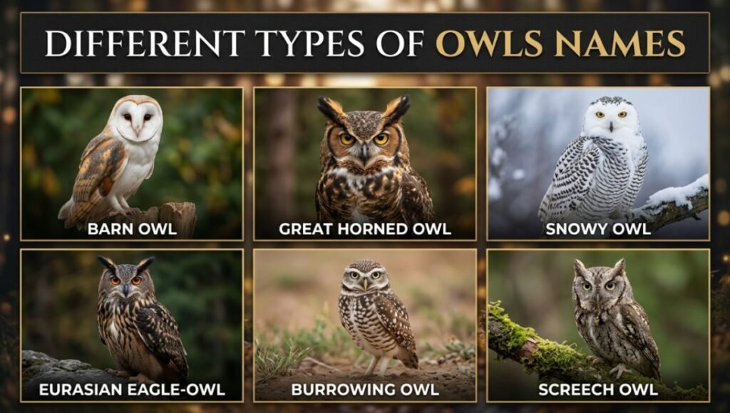 Different Types of Owls Names