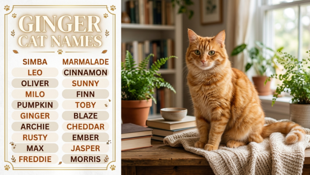 Ginger Cat Names