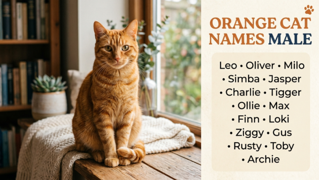 Orange Cat Names Male