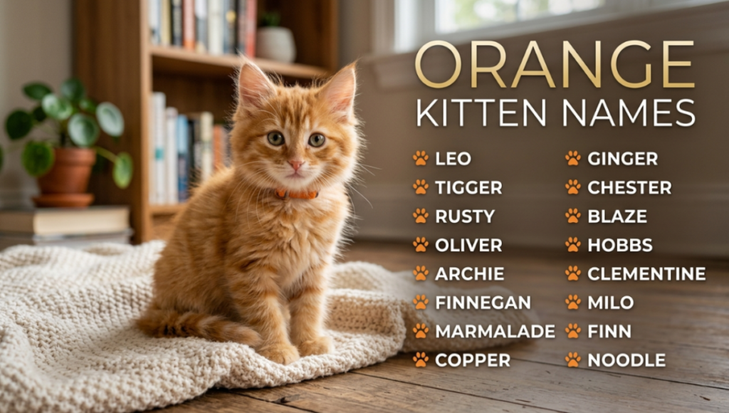 Orange Kitten Names
