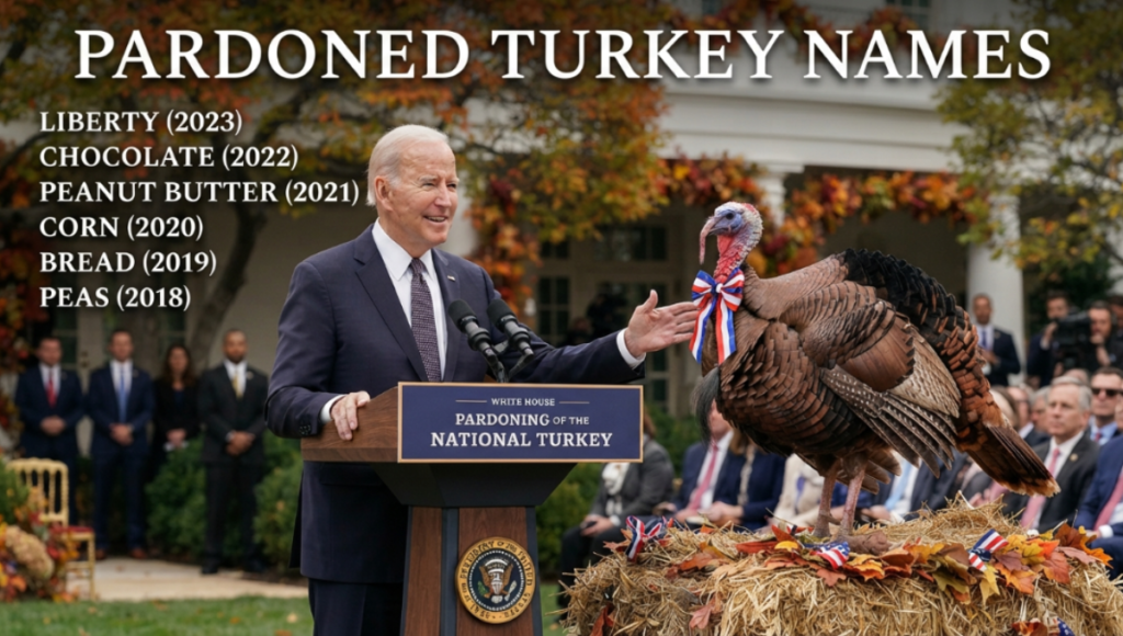 Pardoned Turkey Names