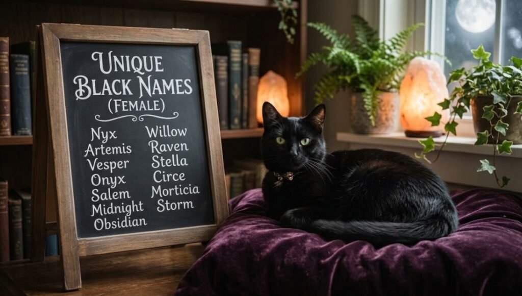 Unique Black Cat Names Female