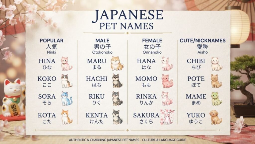 japanese pet names